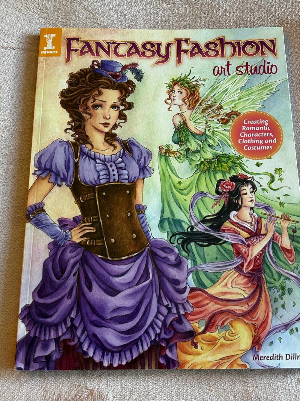 Fantasy Fashion Art Studio by Meredith Dillman step by step drawing instructions